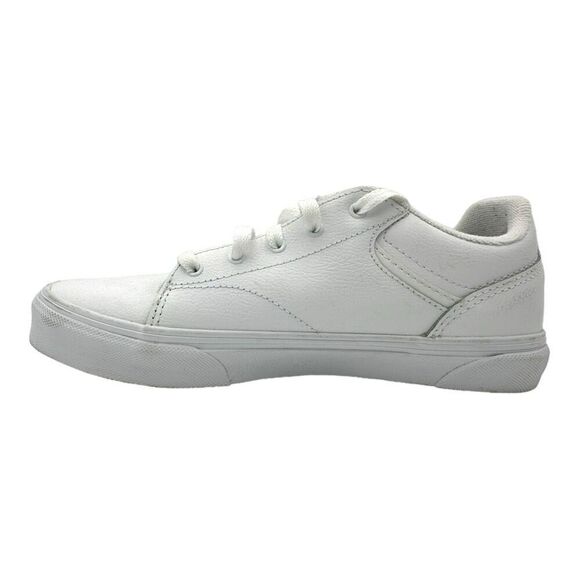 Vans Leather Old Skool Athletic Shoes White Youth 6 Leather - Picture 3 of 8